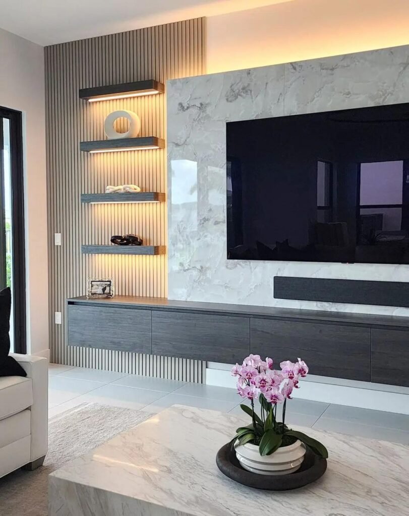 TV Console installation by King Design 237