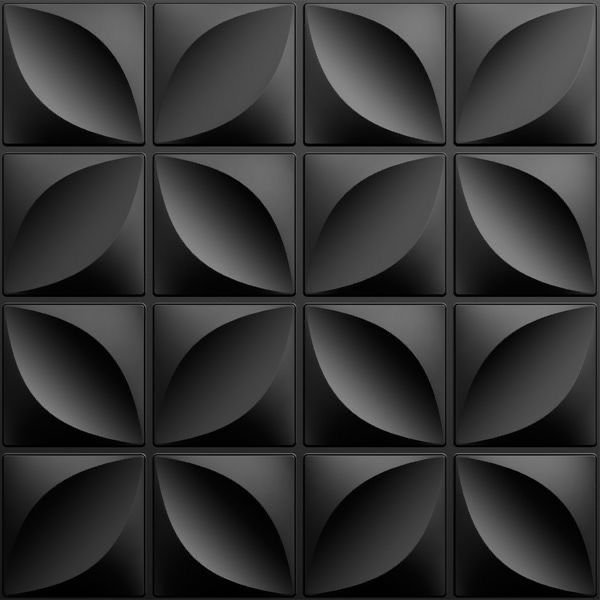 black 3D PVC wall panels in Buea